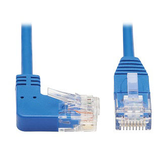 Eaton Cat6 Cable(RJ45 Rt-AngM to RJ45M),Bl,1'