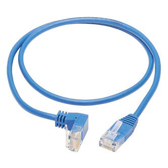 Eaton Cat6 Cable(RJ45 Rt-Ang Down M/M),Blue,2'
