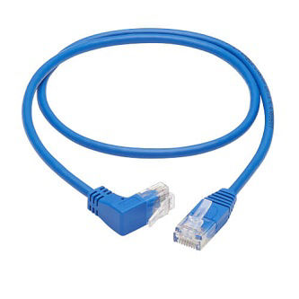 Eaton Cat6 Cable (RJ45 Rt-Ang Up M/M),Blue,2'