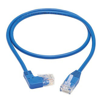 Eaton Cat6 Cable (RJ45 Rt-Ang M/M),Blue,3 ft.