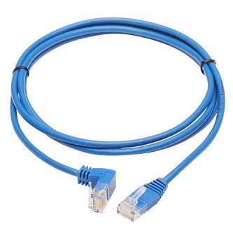 Eaton Cat6 Cable(RJ45 Rt-Ang Down M/M),Blue,5'