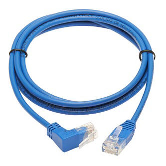 Eaton Cat6 Cable (RJ45 Rt-Ang Up M/M),Blue,5'