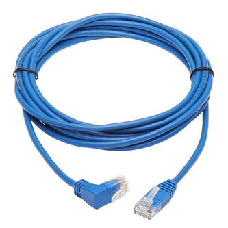 Eaton Cat6 Cable (RJ45 Rt-Ang Up M/M),Blue,10'