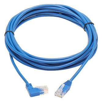 Eaton Cat6 Cable (RJ45 Rt-Ang M/M),Blue,15'