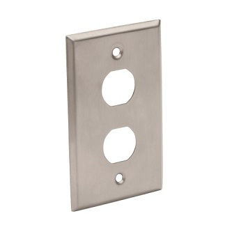Eaton RJ45 WALL PLATE 2 CUTOUT METAL