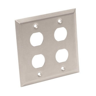 Eaton RJ45 Bulkhead Wall Plate 4 Cut