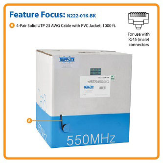 Eaton 1000ft Cat6 Gigabit Bulk Cable
