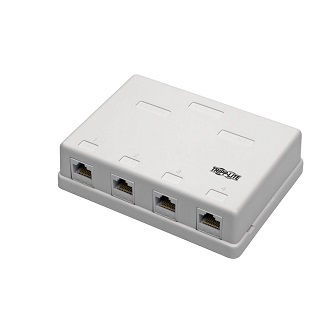 Eaton Cat6 Surface-Mount Box 4-Port