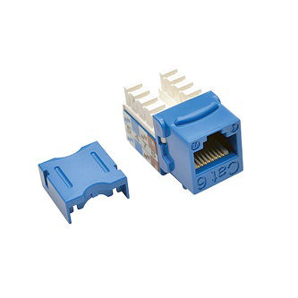Eaton BLU WLLPLT JACK,CAT6/5E 568A/B