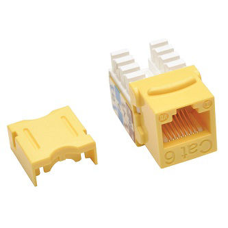Eaton Tripp Lite Yellow CAT5/6 KEYSTONE JACK