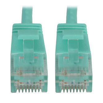 Eaton CAT6A ETHERNET CABLE AQUA 1FT