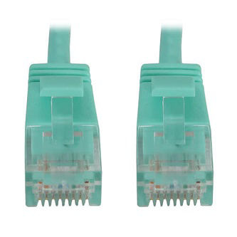 Eaton CAT6A ETHERNET CABLE AQUA 6IN
