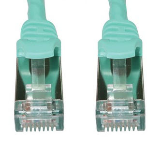 Eaton CAT6A ETHERNET CABLE AQUA 1FT