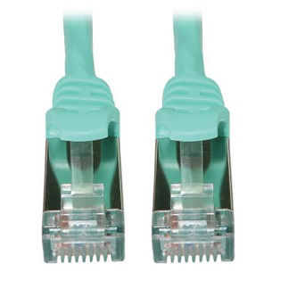 Eaton CAT6A ETHERNET CAB AQUA 10FT