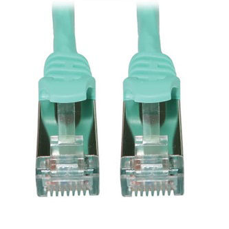 Eaton CAT6A ETHERNET CAB AQUA 15FT