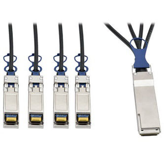 Eaton 1M 40GbE QSFP+ to 10GbE SFP+ P
