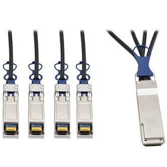 Eaton 3M 40GbE QSFP+ to 10GbE SFP+ P