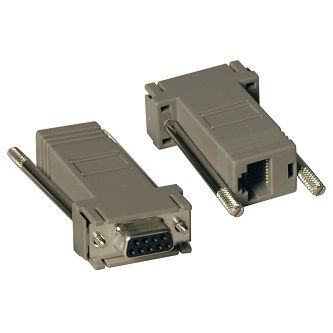 Eaton Tripp Lite 2PC DB9F-RJ45 NUL MOD ADAP KI