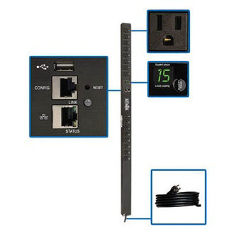 Eaton Tripp Lite PDU Monitored 1.4kW 120V 16 5