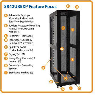 Eaton 42U Rack Enclosure Server Cabinet