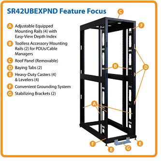 Eaton 42U Rack Enclosure Server Cabinet