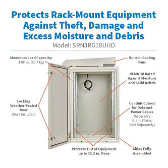 Eaton Tripp Lite SRN3RG18UHD 18 Ind.Serv.Rack