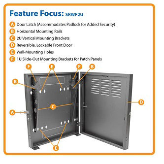 Eaton Tripp Lite SRWF2U 2 U Wall Mount