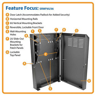 Eaton SmartRack 6U Low-Profile Vertical-Mount