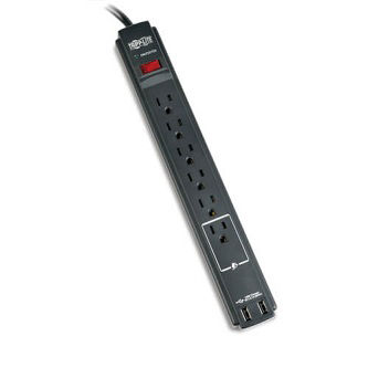 Eaton 6-OUTLET SURGE 6FT CORD 990J 2XUSB BLACK