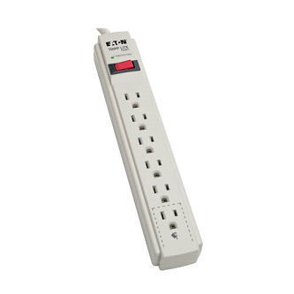 Eaton 6-OUTLET SURGE 8FT CORD 990J LOW PROFILE