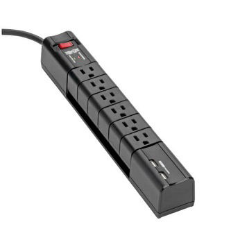 Eaton 6-OUTLET SURGE 6FT CORD 990J 2XUSB BLACK