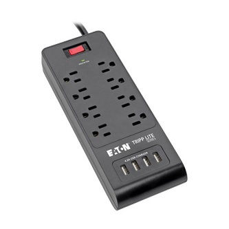 Eaton 8-OUTLET SURGE 8FT  TLP864USBB