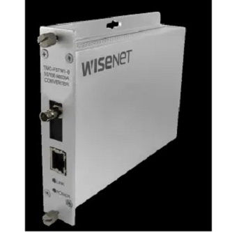 Hanwha Media Fiber Converter A PoE, SC Conn