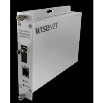 Hanwha Media Fiber Converter A PoE SC Conn
