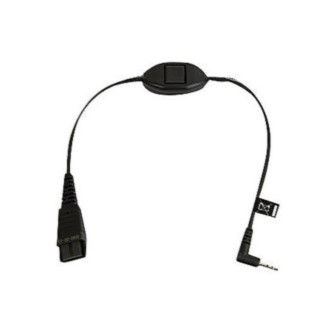 Jabra QD to 2.5 mm Jack w/ answer/end button