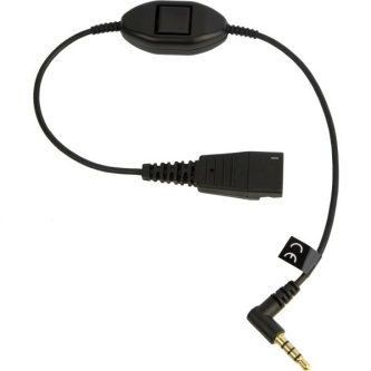 Jabra Link Mobile, QD to 2.5mm TRRS w. Ans Btn