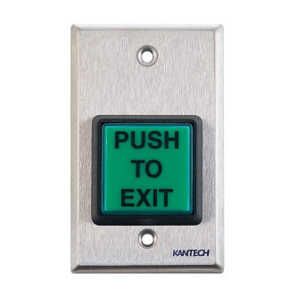 Kantech Push button exit control, large size gre