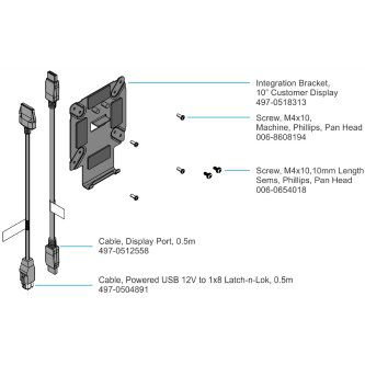 NCR 10" DSPLY BRACKET FOR XR7/5 BASE