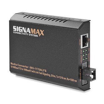 Signamax 10/100 to 100BaseFX WDM, SM/SC20 km, Tx=