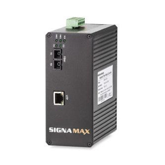 Signamax 10/100 to 100FX DIN-mt Ind HrdConv MM/SC