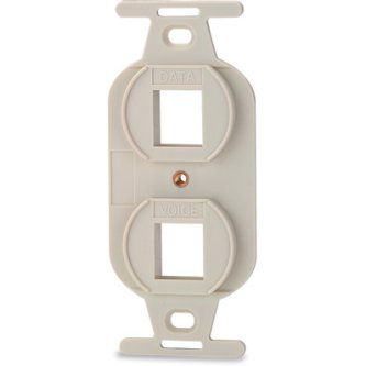 Signamax 2-Port 106 Type Keystone Adapter, White