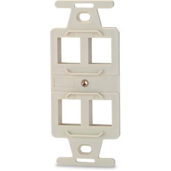 Signamax 4-Port 106 Type Keystone Adapter, White