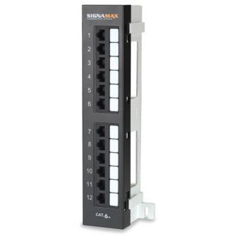 Signamax 12-Port Category 6+ Mini Panelw/89D Brac