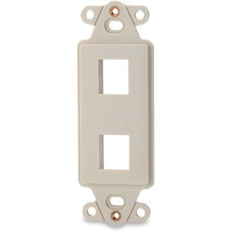 Signamax 2-Port Decora Style Keystone Adapter, Li