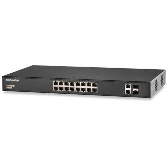 Signamax C-100 16 Port Fast Ethernet PoE+ Switchw