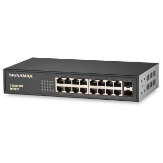 Signamax C-100 16 Port Gigabit Switch with 2 SFPP