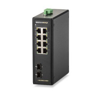 Signamax I-100 8 Port Industrial Gigabit PoE+ Swi