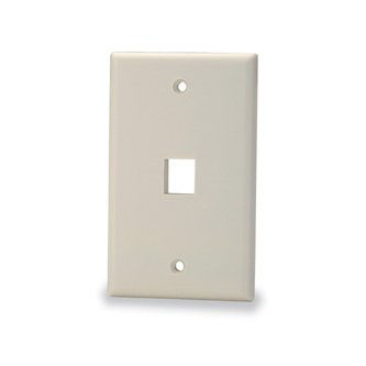 Signamax 1-Port Single Gang Faceplate w/o Labelin