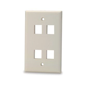 Signamax MOQ 10 4-Port Single Gang Keystone