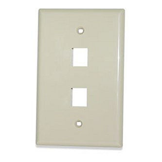 Signamax 10pc 2-port Single-gang Oversized Facepl